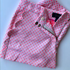 J Crew pink and white dot shorts • Size 4